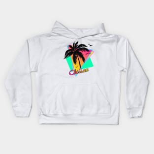 Chillax Palm with Birds Kids Hoodie